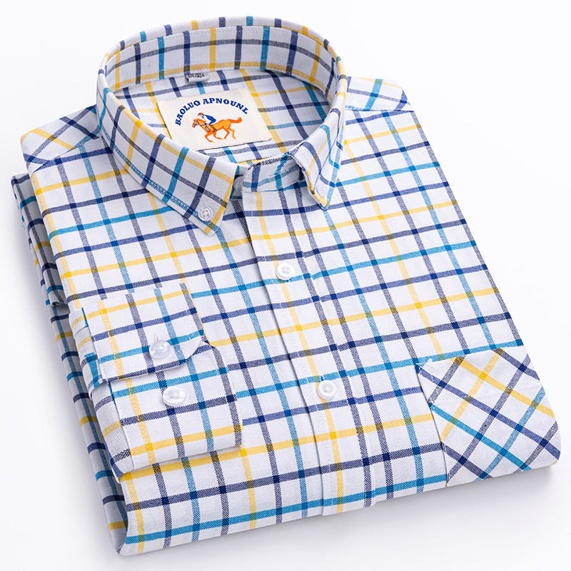New in shirt over size 5xl lon - Oxford Cotton Casual Shirt Business review and price