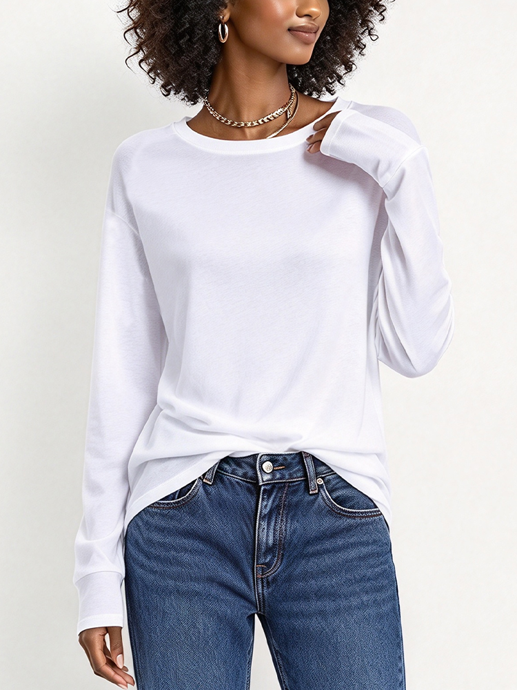 3PCS Women Y2K Solid Color Lon - T-Shirts review and price