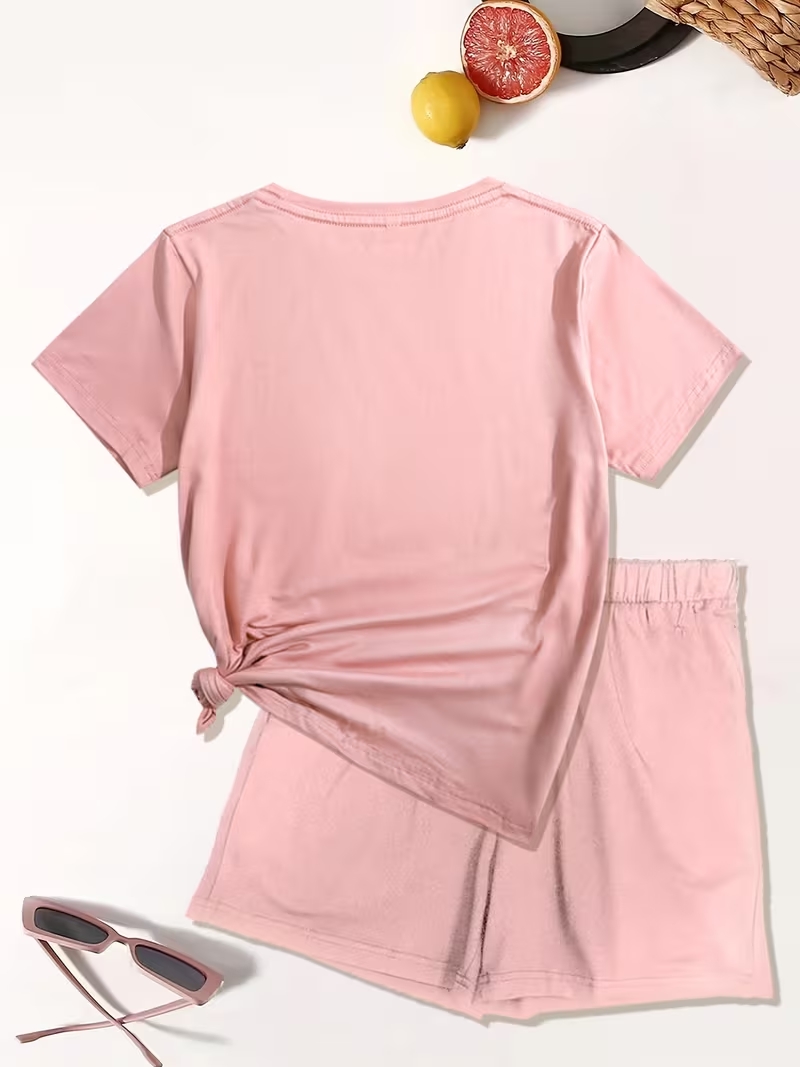 2PCS Loose Short Sleeve T Shir - T-Shirts review and price
